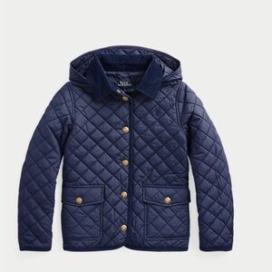 Ralph Lauren Kids Quilted Puffer Jacket in Navy